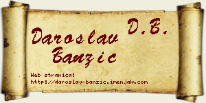 Daroslav Banzić vizit kartica